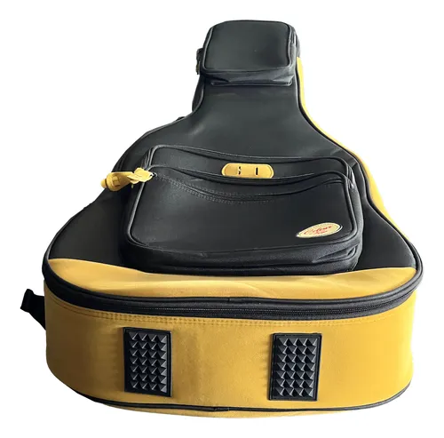 Bag Violão Folk Tagima 20mm Gig Solid Trip Ybk Amarelo Preto Bag Violão Folk Tagima 20mm Gig Solid Trip Ybk Amarelo Preto