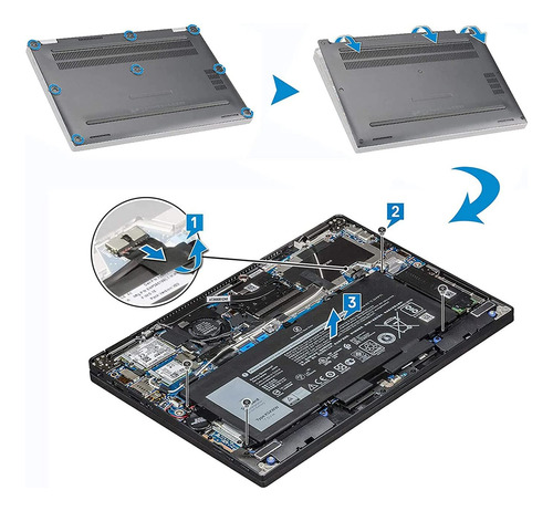 Bateria K5xww Para Dell Latitude 7389 7390 Latitude 12 5000