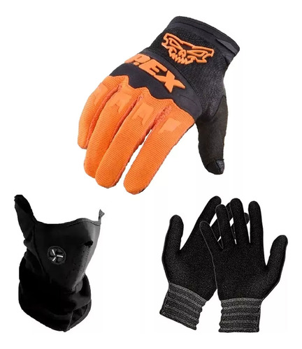 Guantes Motocross Enduro Pex Mascara Guantes Primera Piel 