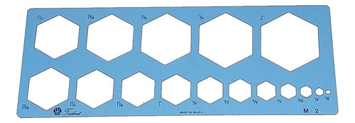 Gabarito Mecânica Perfis Sextavados Trident M-2