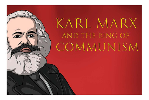 Vinilo 40x60cm Marx Discutiendo Con Engels Comunismo P5