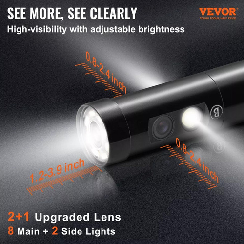 Camara Endoscopio 8mm Luz Led Boroscopio 5 M Impermeable