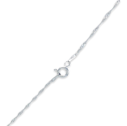 Dije Trebol De 4 Hojas Con Cadena Plata 925 (le4712)