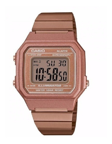 Relógio Casio Feminino Vintage B650wc 5adf Rose Digital