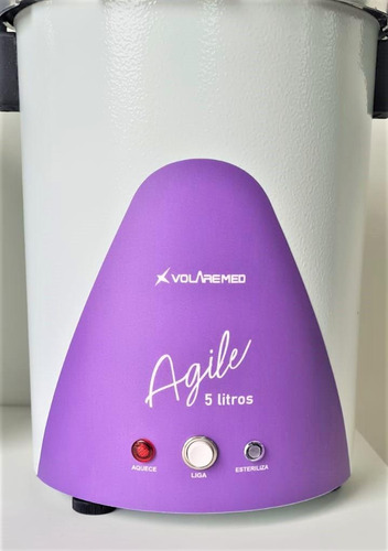 Autoclave Vertical Analógica 05 Litros Roxa 110v- Volaremed