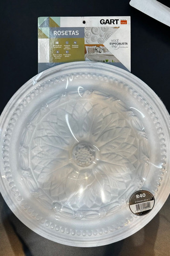 Moldura De Lustre De Isopor Roseta