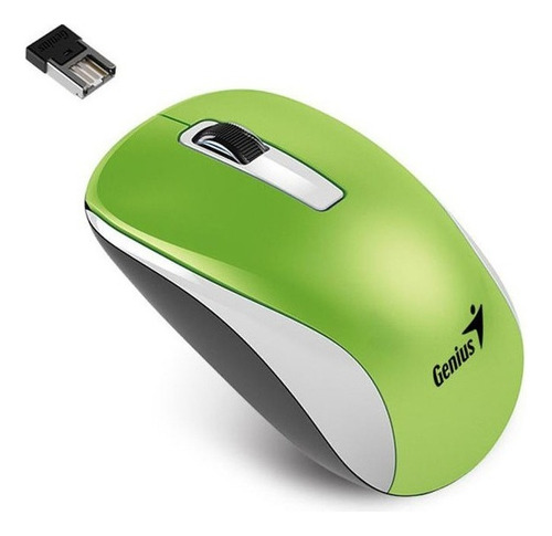 Mouse Usb Para Pc Notebook Genius Nx 7010 Inalambrico Verde