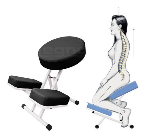 Imagem 1 de 7 de Cadeira Ergonômica De Joelho Postural - Kneeling Chair