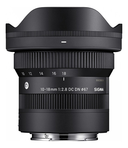 Lente Sigma Contemporary Cámara Fujifilm 10-18mm F2.8 Apsc Color Negro Tipo De Montaje Fujifilm X