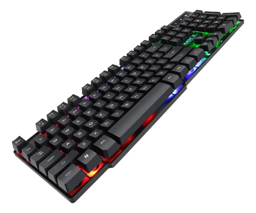 Axgear Teclado Juegos Rgb Luz Led Retroiluminado Gamer Usb