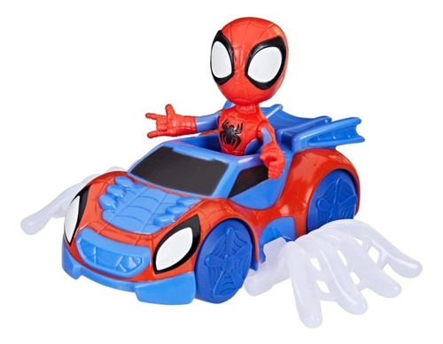 Boneco Spidey + Carro Aranha Spidey Amazing Friends Hasbro