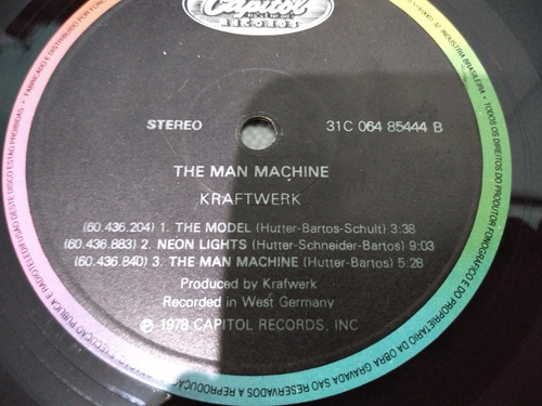 Lp Vinil Kraftwerk 1978 - The Man Machine Encarte (Usado)