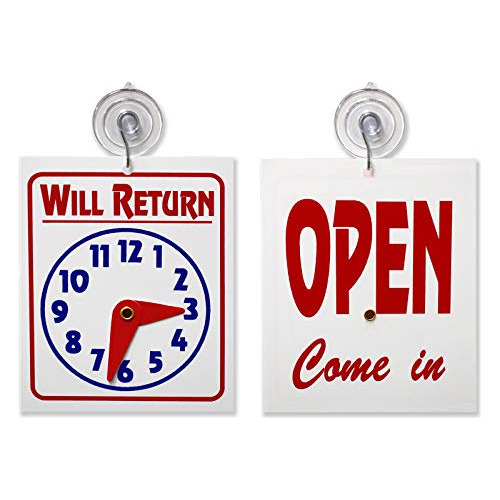 Reloj De Doble Cara  Will Return  Y Letrero  Open Come ...