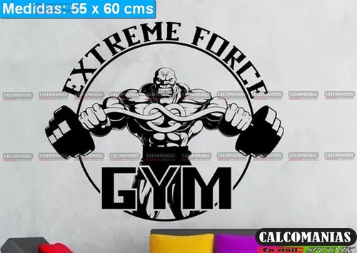 Vinilo Decorativo Extreme Force Gym 