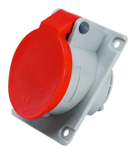 Tomada Embutir 3p+n+t 16a 380/440v Rojo - N5046 - Steck