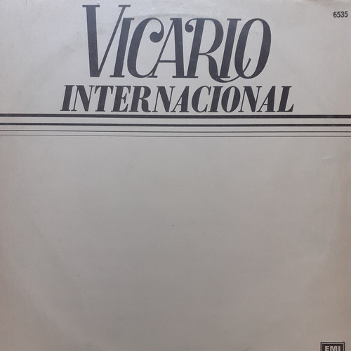 Vinilo Roberto Vicario (internacional)