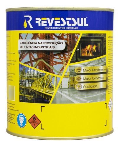 Tinta Para Galvanizado 900ml Galvest Cinza Revestsul