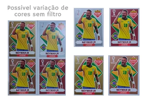 Kit combo figurinha neymar ouro prata bronze bordo em Brasilia