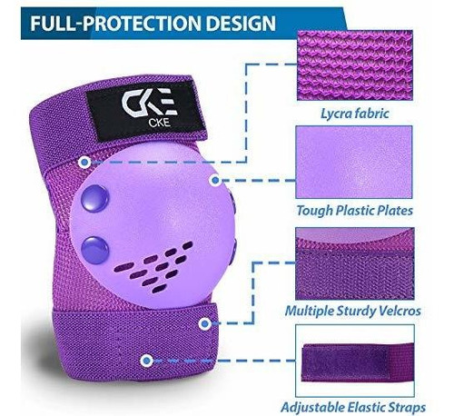 Cke Niños Rodilleras Coderas Protectores Para Niños Niñas 2-