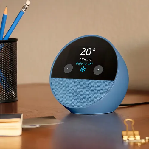 Amazon Echo Spot Azul Cor Azul Aço O | Frete grátis