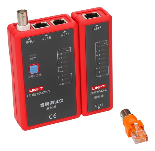 Tester Red Rj11/rj45 Ut681c Uni-t Incluye Bateria
