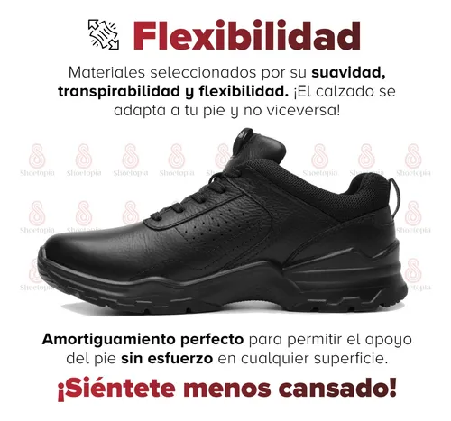 Botin Outdoor Hombre Piel Flexi Negro 77816 Env o gratis