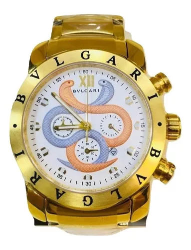 relogio bvlgari sd38s l2161 dourado preço