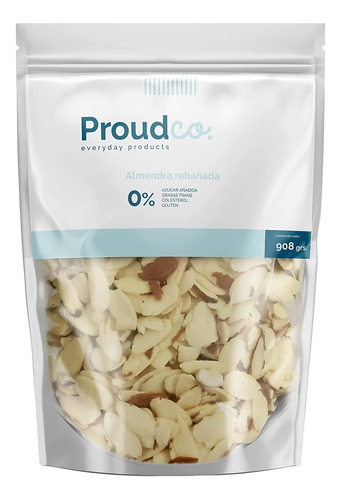 Almendras Rebanadas Selectas Con Cascara 908g Pasteurizadas
