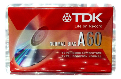 Cassette Audio Tape Tdk A60 Min Normal Bias Type I Sellado