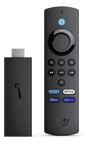 Fire Tv Stick Lite Amazon Controle Remoto Por Voz + Alexa Cor Preto Tipo de controle remoto De voz