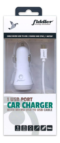 Cargador De Auto 2 Puerto Usb + Cable Micro Usb Fd-c0034