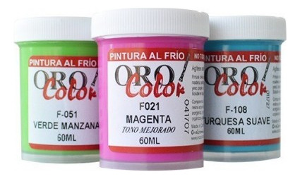 Pintura Al Frio Fucsia Oro Color 60 Ml