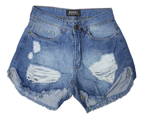 Short Mom Jean De Mujer- Talles Grandes