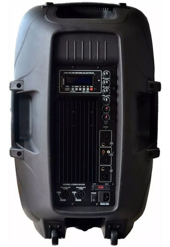 Caixa Bi Amplificada 12 200w Csr 5512 Bluetooth Usb Sd Fm