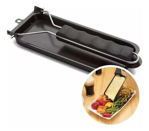 Set De 2 Sartén Para Fundir Queso Expert Grill Color Negro