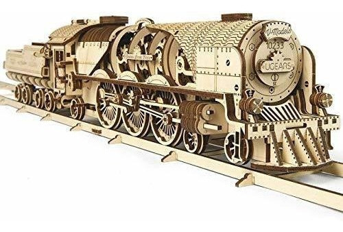 Ugears Utg0045 V-express - Tren De Vapor Con Tienda