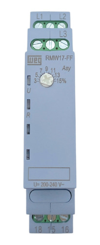 Relé De Monitoramento De Falta De Fase Weg 200-240v Rmw17-ff