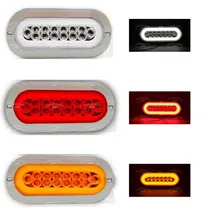 Comprar Plafon Ovalado 14 Led Aro Plasma Gel 4 Funciones 12-24v