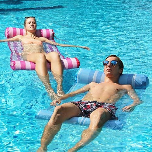 Hamaca Flotante Portátil Piscina Salón Inflable Agua Almohad