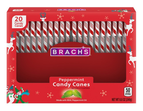 Brach's Peppermint Candy Canes Bastones Caramelo De Menta