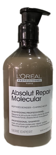 Loréal Absolut Repair Molecular. Shampoo 500 Ml