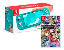 Comprar Consola Nintendo Switch Lite Turqueza + Mario Kart 8 Deluxe