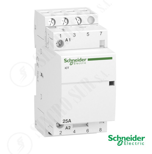 Contactor Modular Ict 3na 25a 3x25 Bipolar 220v Schneider