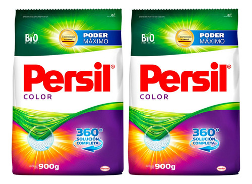 4 Pack Persil Detergente En Polvo Ropa De Color 900 Grs