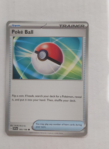 Carta Pokemon Poke Ball Trainer 185/198