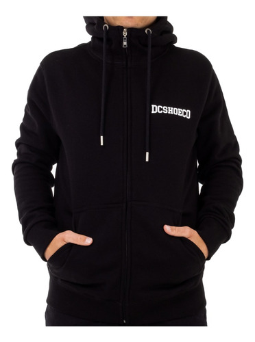 Campera Canguro Dc Riot 2 Negro Hombre Original (c/3 Fijas)