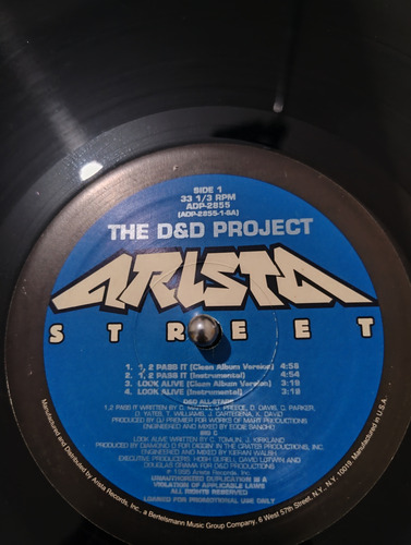 Vinil D&d All-stars /big C- 1,2 Pass I/ Look Alive Estandar (Usado)