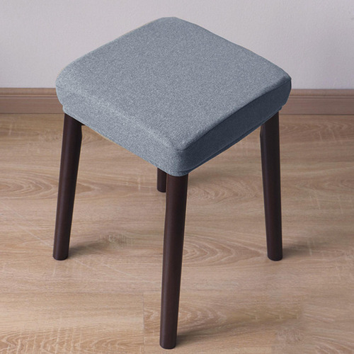Taburete De Tocador Elástico Funda De Asiento Funda Gris B