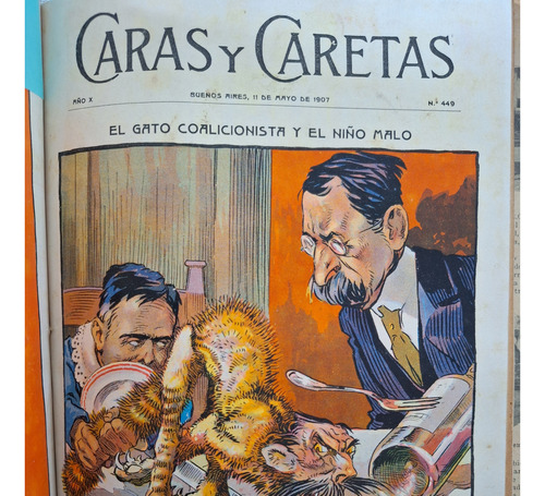 Caras Y Caretas 1907 Presidente En El Foto Club Montevideo