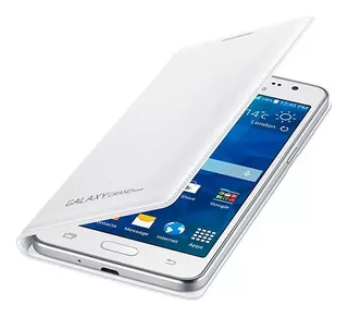 Funda Samsung Galaxy J3 Flip Wallet Blanco Original